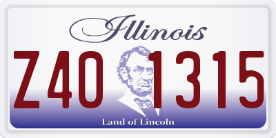 IL license plate Z401315