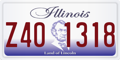 IL license plate Z401318