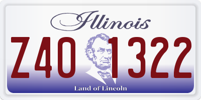 IL license plate Z401322