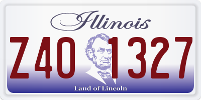 IL license plate Z401327