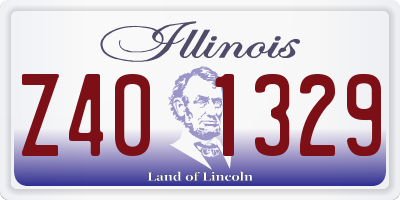 IL license plate Z401329