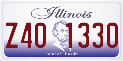 IL license plate Z401330