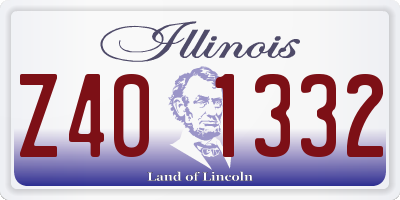 IL license plate Z401332