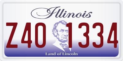 IL license plate Z401334