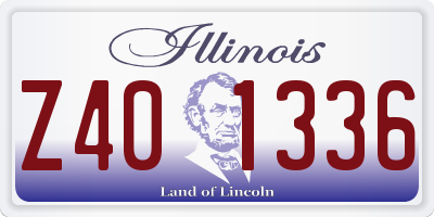 IL license plate Z401336