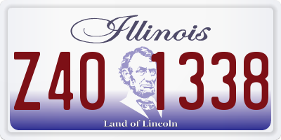 IL license plate Z401338
