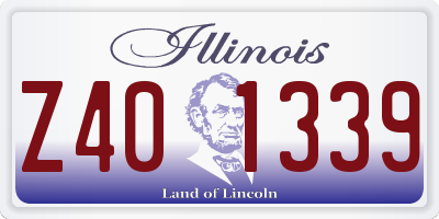IL license plate Z401339