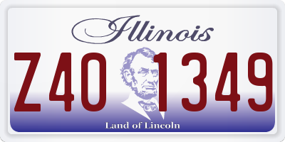 IL license plate Z401349