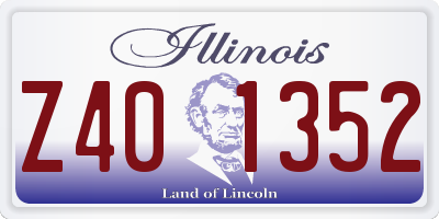 IL license plate Z401352