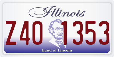 IL license plate Z401353