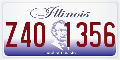 IL license plate Z401356