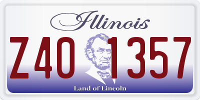 IL license plate Z401357