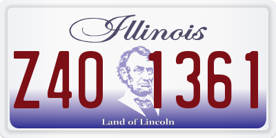 IL license plate Z401361