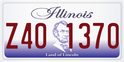 IL license plate Z401370