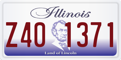 IL license plate Z401371