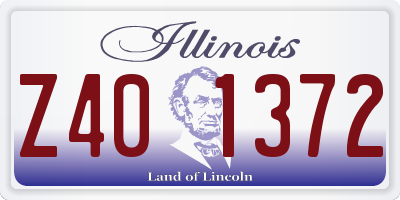 IL license plate Z401372