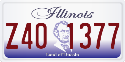 IL license plate Z401377