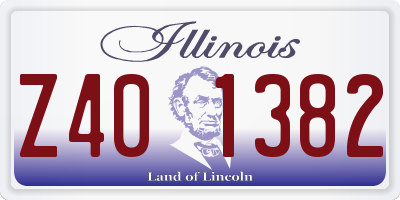 IL license plate Z401382