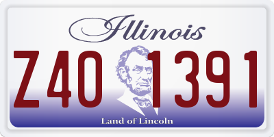 IL license plate Z401391