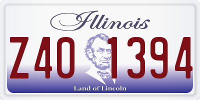 IL license plate Z401394