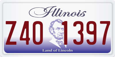 IL license plate Z401397