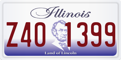 IL license plate Z401399