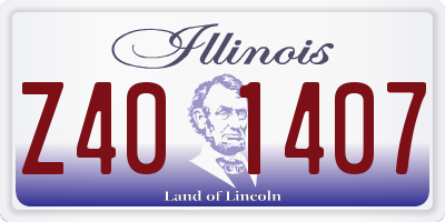 IL license plate Z401407