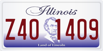 IL license plate Z401409