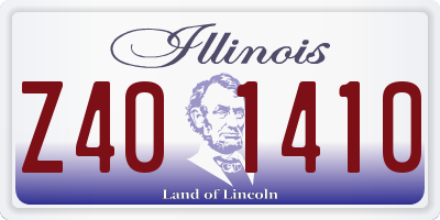 IL license plate Z401410