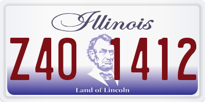IL license plate Z401412