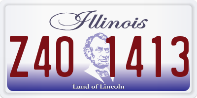 IL license plate Z401413