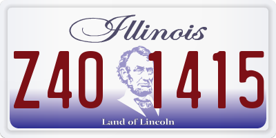 IL license plate Z401415