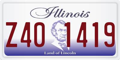 IL license plate Z401419