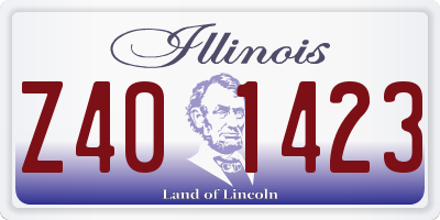 IL license plate Z401423