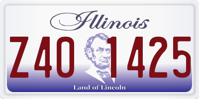IL license plate Z401425