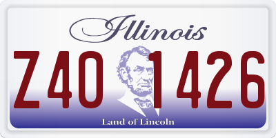 IL license plate Z401426