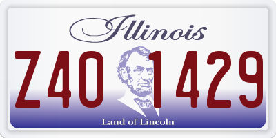 IL license plate Z401429