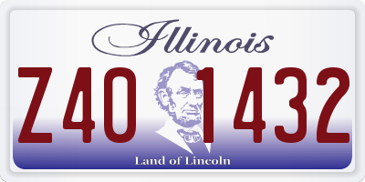 IL license plate Z401432