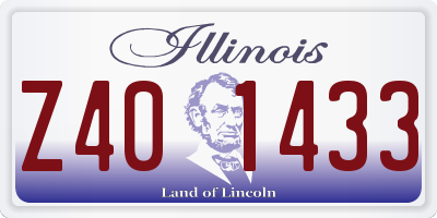 IL license plate Z401433