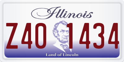 IL license plate Z401434