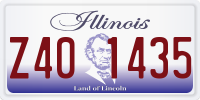 IL license plate Z401435