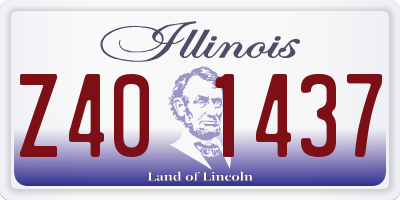 IL license plate Z401437
