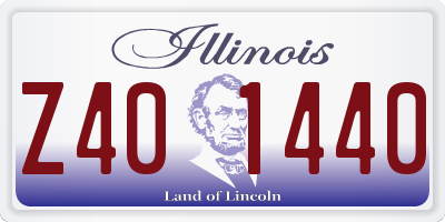 IL license plate Z401440