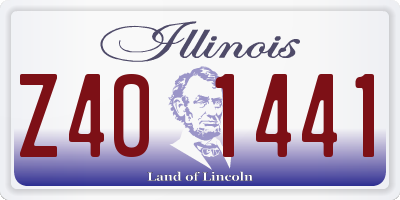 IL license plate Z401441