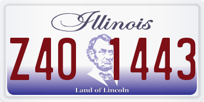 IL license plate Z401443