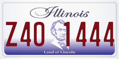 IL license plate Z401444
