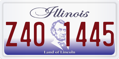 IL license plate Z401445