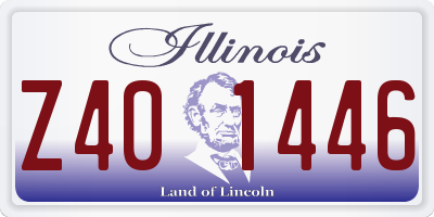 IL license plate Z401446