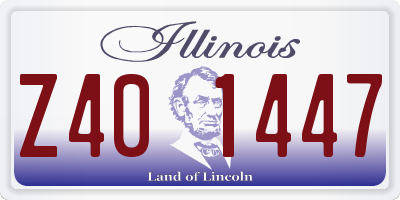 IL license plate Z401447
