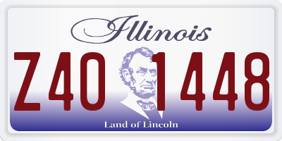 IL license plate Z401448